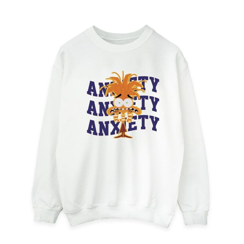 Inside Out 2 Mens Anxiety Sweatshirt / White